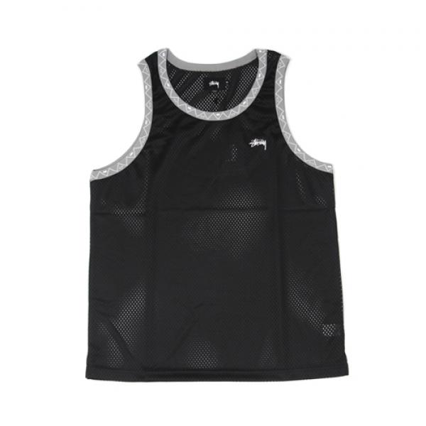 ZIG ZAG MESH TANK-BLK